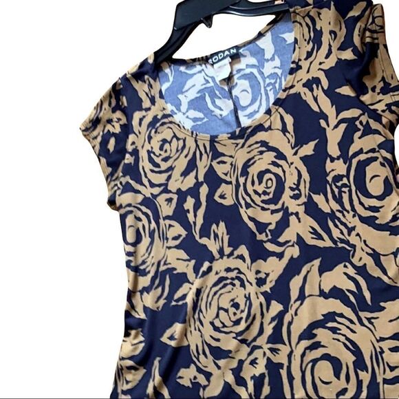 Rodan small boutique top shirt blouse flowy boho unique floral S - Picture 4 of 7